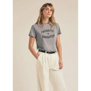 Favorite Daughter Graphic T-Shirt Heather Grey L